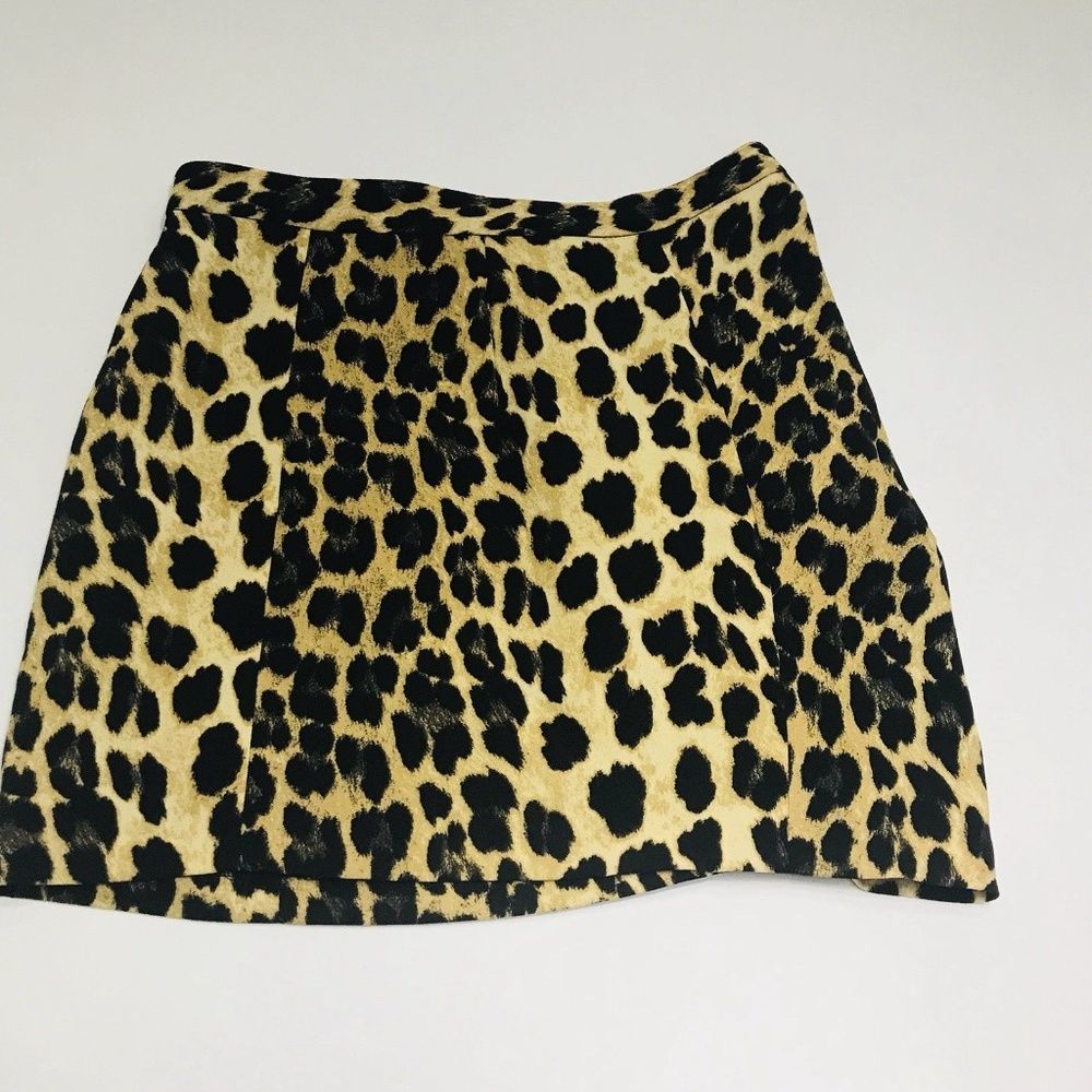 Zara Basics Collection Leopard Print Mini Skirt